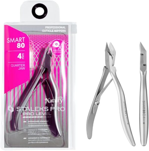 STALEKS PRO by Natury Nails Alicate profesional para cutículas 4mm. Acero inoxidable. Smart 80-4