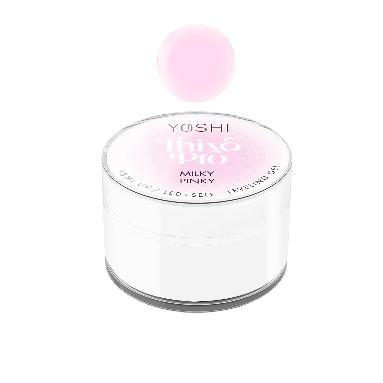 Yoshi Gel autonivelante Thixo PRO UV LED Milky Pinky 50 ml