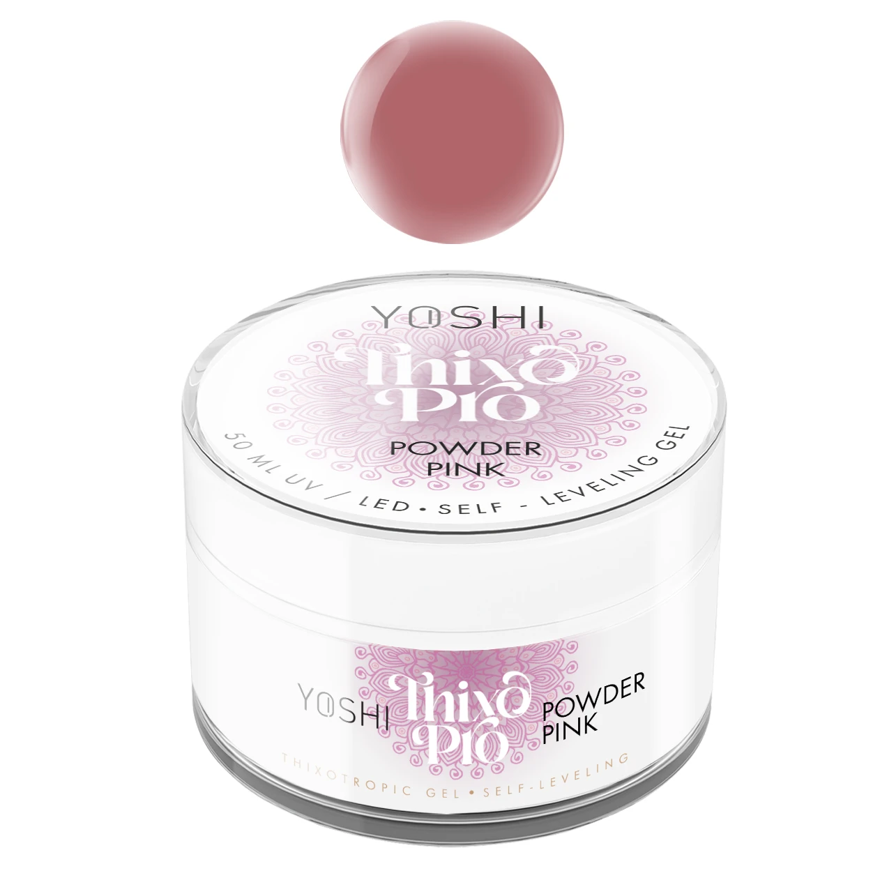 Yoshi Gel autonivelante Thixo PRO UV LED Powder Pink 50 ml