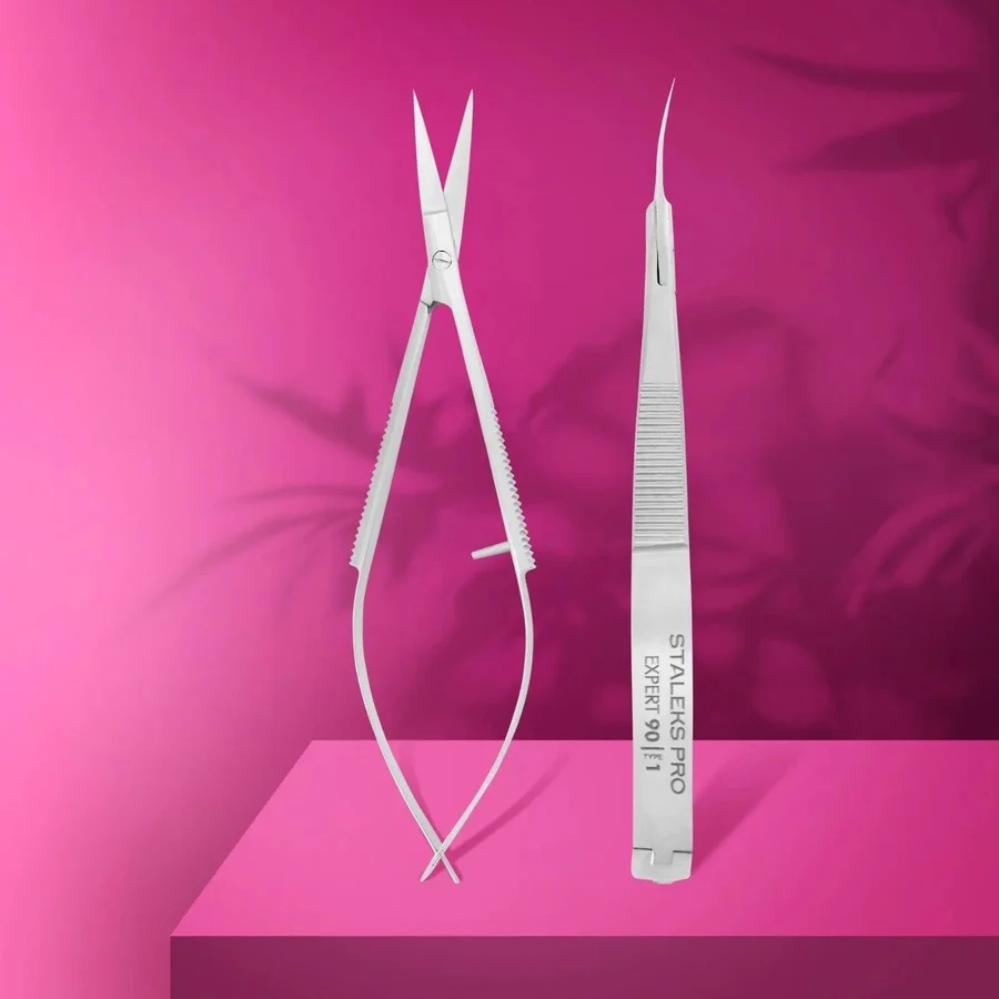 TIJERAS PARA CORTAR MOLDES Y CUTÍCULAS STALEKS EXPERT 90/1