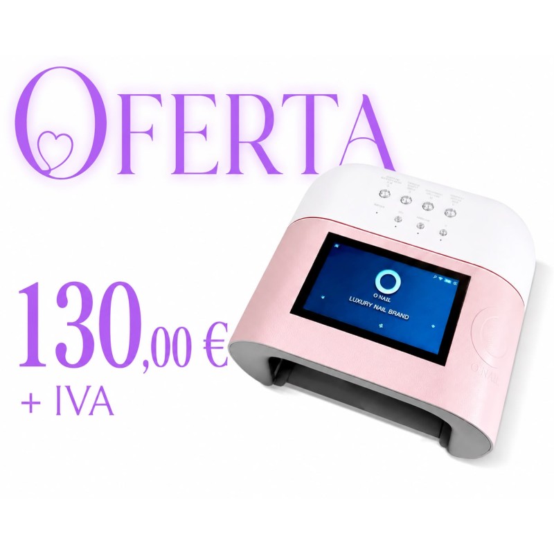 LÁMPARA DE UÑAS CON INTELIGENCIA ARTIFICIAL - ONAIL - ROSA Y BLANCA