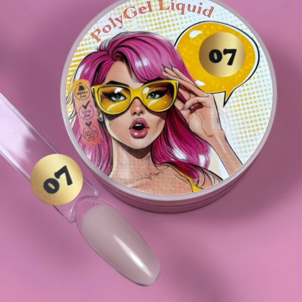 PolyGel Líquido 07 Illusion Beauty – 30 ml base rígida